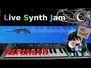 karenevil Live Stream : Synth Jam : with projectM-visualizer