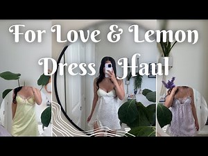 For Love & Lemon Dress x Victoria’s Secret Try on Haul Collection & Review