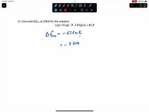 How to calculate delta G for a reaction using the equilibrium constant