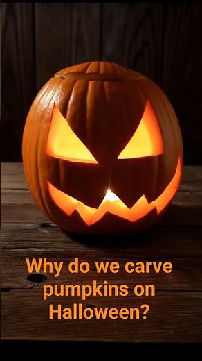 Quick Question! Why do we carve pumpkins on Halloween? 🎃
