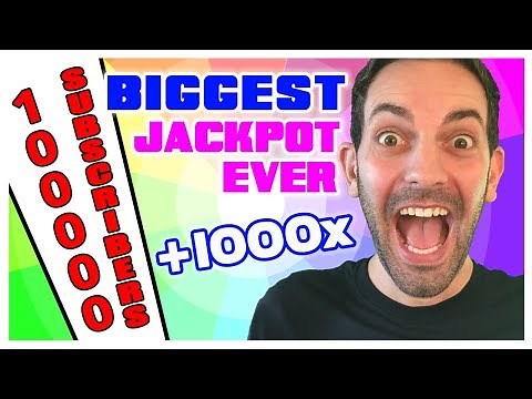 🎰My BIGGEST Jackpot EVER ➡Over 1000X 🎉Celebrating 100,000 Subscribers! ✦ Brian Christopher Slots