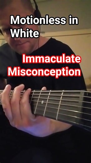 Motionless in White - "Immaculate Misconception" (Intro Cover Riff). #ibanez.