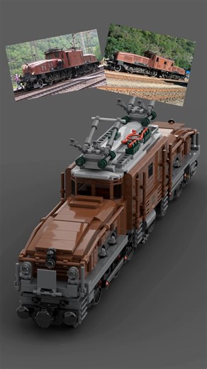 Tb on Instagram: "In this video I present my custom upgraded version of the LEGO 10277 Crocodile Locomotive! The original model is iconic, but I wanted to push it further by adding more realistic shaping, refined proportions and improved details that bring the locomotive closer to the real SBB Ce 6/8 II. If you love LEGO trains, realistic details and custom model upgrades, make sure to subscribe for more LEGO train builds! LEGO MOC • LEGO Train Upgrade • LEGO Locomotive • LEGO Building Steps Stu