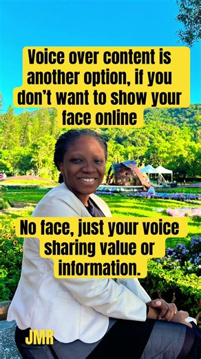 You can create voice over content if you don’t want to show your face. #socialmediamarketing