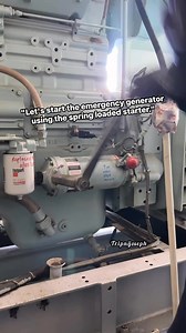 Testing Emergency generator using spring loaded starter,check oil,fuel and onther parameters before you start. #tripnijoseph #sharing #caring #knowledge | Trip ni joseph