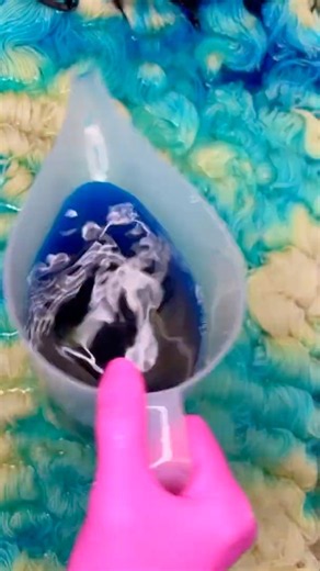 Satisfying Dyeing Process: From Plain to Gorgeous 🌟 #yarn #handdyed #knitting