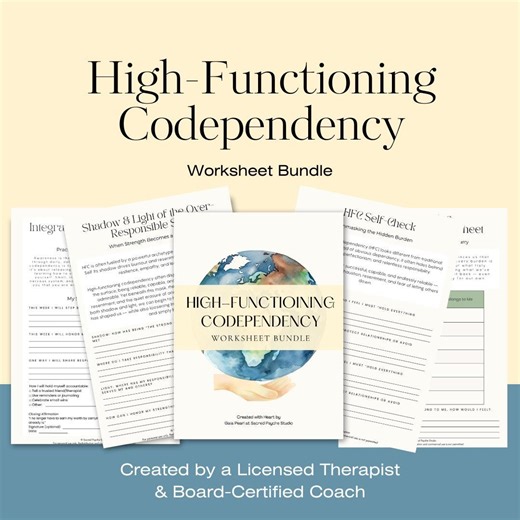 High-functioning Codependency Workbook | 6-page Healing & Boundaries Guide | Over-responsibility, Self-care, and Balance PDF - Etsy