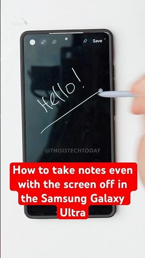 How to take notes with the S-Pen even with the screen off on the Samsung Galaxy S25 Ultra