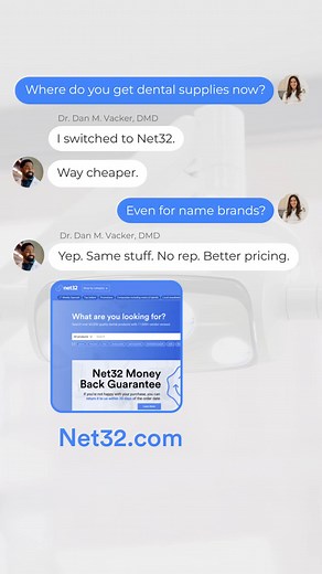Same brands. Lower prices. No contracts. That’s how 85,000 dental professionals shop smarter. | Net32