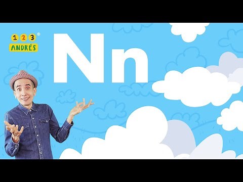 ABECEDARIO: Letra N - Na Na Ni No Nu - 123 Andrés - Como escribir la N - "Canta las Letras"