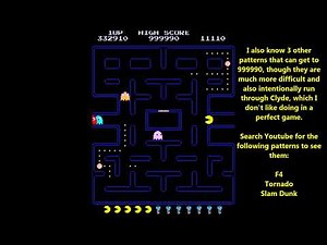 Pac-Man Perfect Game with 999990 High Score