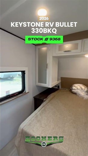 Adventure - Ready - RV TOUR - 2026 Keystone Bullet 330BKQ now at Zoomers RV Indiana! 💚