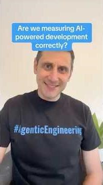 Are we #measuring #AI powered #software development correctly? #agenticengineering