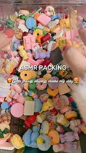 Packing an order, thanks for your support😘#minitoys #asmrpackaging #minibottles #fyp #mini #cute #miniature | Mini Bottles & Food