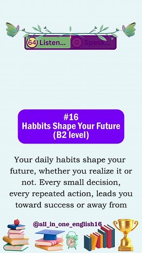 "Habits shape your future." 🚀✨ Shadow the video and level up your flu...