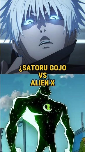 WHO WOULD WIN A BATTLE BETWEEN ALIEN X VS SATORU GOJO?|#shorts