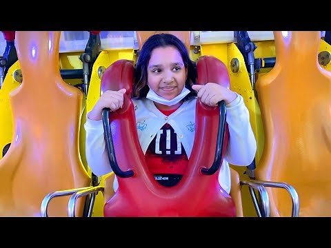 ! شفا تحدي ركوب أخطر العاب في الملاهي ! شفا خافت