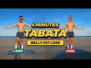 🔥 4-Min Tabata Workout to Burn Belly Fat | Beginner & Advanced