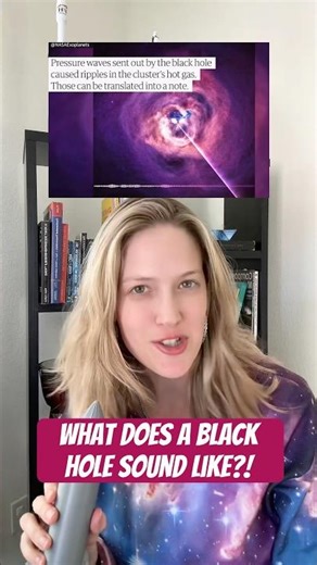 What does a black hole sound like?!
