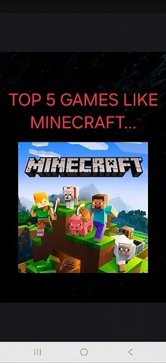 Top 5 Games Like Minecraft On Mobile 🎮#minecraft