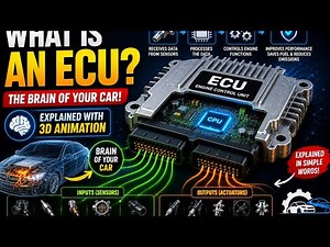 🚗 What Is an ECU? | The Brain of Your Car Explained with 3D Animation