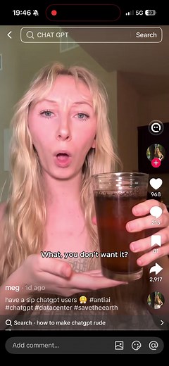 Idc ✌️✌️🥀🥀 #fypppppp #viral #water #chatgbt #drink | meg chat gpt