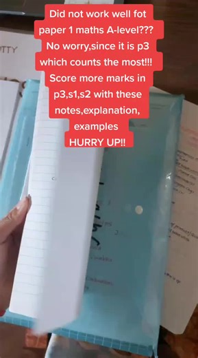 A-Level Maths Notes for Paper 3, S1, S2 | HURRY UP!!