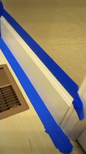 How To Replace Water Damaged Baseboard By Shower. #handyman #baseboard #diy #howto #tutorial