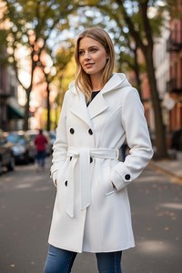 Hooded Wool Blend Winter Coat - Etsy