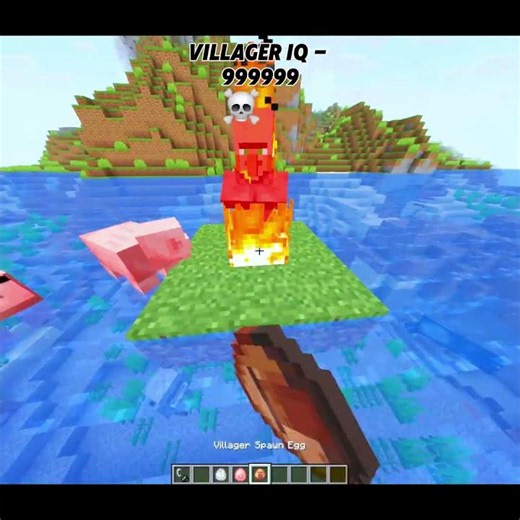 Minecraft IQ -9999 Villagers! 🥀😂