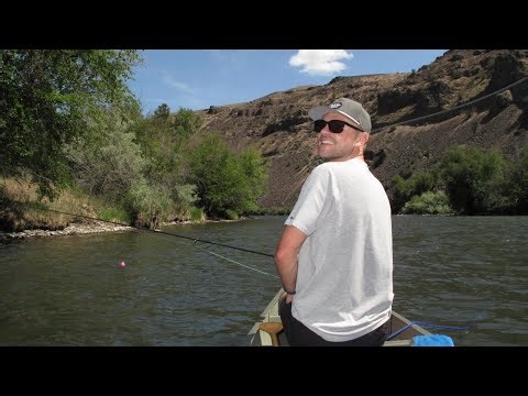 catching trout in the yakima river canyon