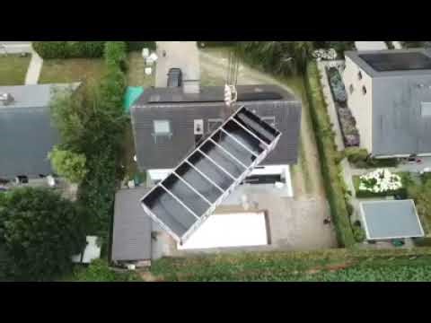 Massive Crane Installing a Swimming Pool | Full Installation Day