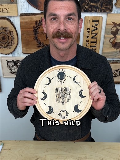 Custom Wood-burned Serving Board 🔥 It took longer than most projects, but the result was worth the time. Check out the new Scorch Marker Pro #scorchmarker #woodburning #servingboard