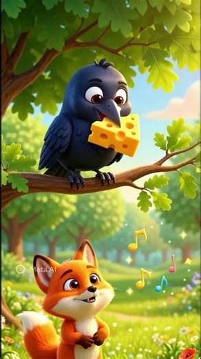 Fox and Crow Story 🦊🧀 | Tiny Moral Stories For Kids | Bedtime Stories ❤️