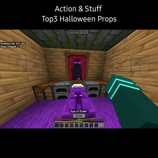 Top 3 Halloween Props in Minecraft 🎃 (Action & Stuff Addon)