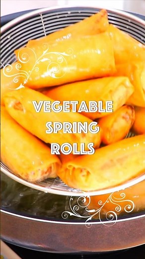 Perfectly Crispy Vegetable Spring Rolls Every Time #springrolls #recipe #trending