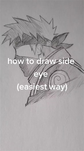 How to Draw Kakashi's Side Eye Easily