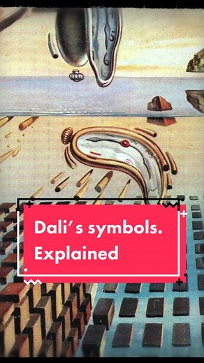 Surrealistic symbols in Salvador Dali’s paintings - explained. #art #arthistory #artist #historyofart #learnontiktok #artfacts #aboutart #arthistorytiktok #artexplained #symbolism #dali #salvadordali #surrealism