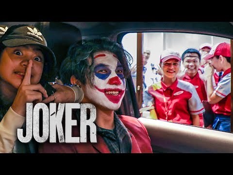 JOKER Drive Thru Scare Prank!! | Ranz and Niana