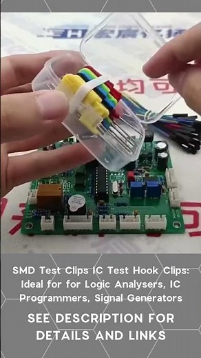 SMD Test Clips IC Test Hook Clips: Ideal for for Logic Analysers, IC Programmers, Signal Generators