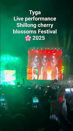 tyga Live performance// Shillong cherry blossoms Festival 🌸 2025