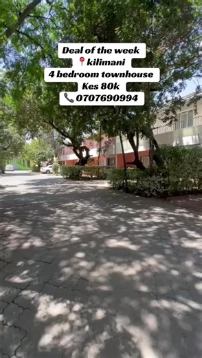Spacious 4 Bedroom Townhouse for Rent in Kilimani