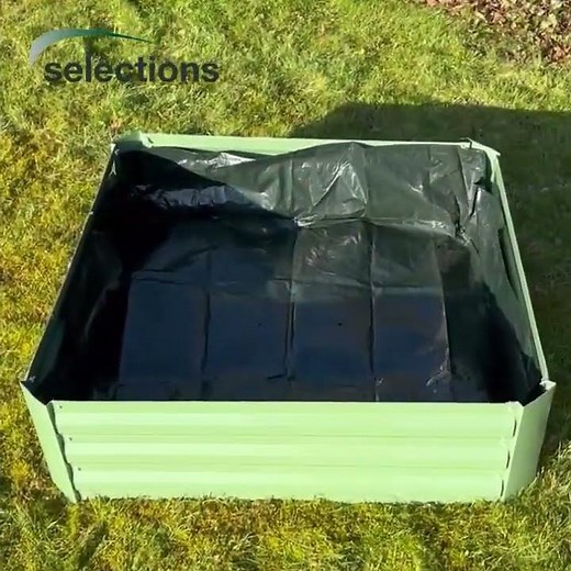 Selections Liner for Metal Raised Vegetable Bed in Green (100cm x 30cm) #raisedbedgardening