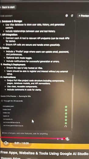 Free Apps, Websites & AI Tools Using Google AI Studio | No Coding (اردو + हिंदी)