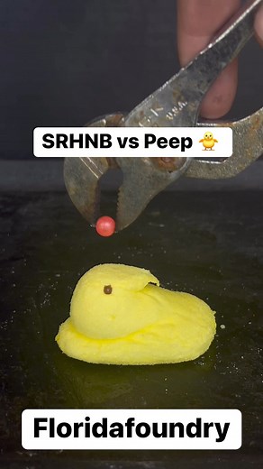 84K views · 524 reactions | SRHNB vs Peep  #Satisfying #Experiment #Science #ASMR | Florida Foundry | Facebook