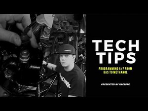 Changing Racepak Air Fuel controllers to read in Methanol, Lambda or Gas