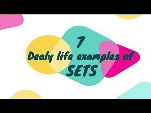 7 Daily Life Examples of Sets || Dear Teacher Hammad