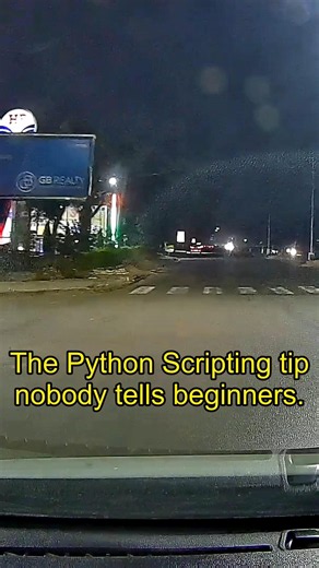 The Python Scripting tip nobody tells beginners. Let me show you.