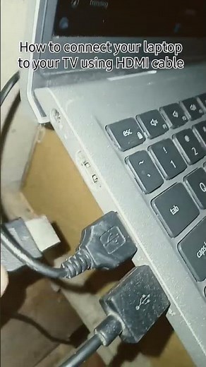 how to connect your laptop to your home tv using HDMI cable