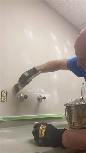 How to brush/ roll paint around shut off valve’s